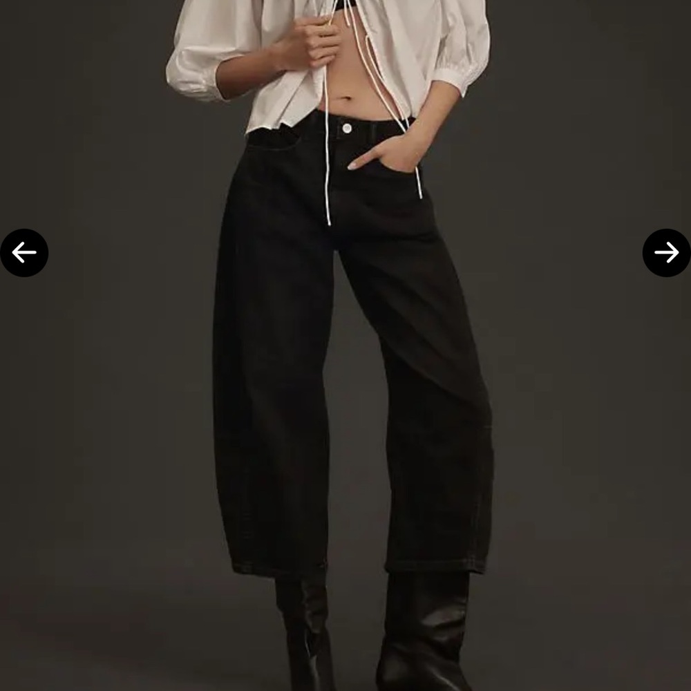 Pilcro Kenna Mid-Rise Heritage Barrel Jeans